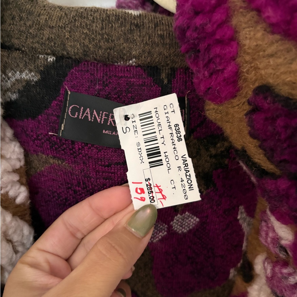 Floral Wool Blend Coat - Picture 3 of 7